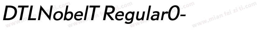 DTLNobelT Regular0字体转换
